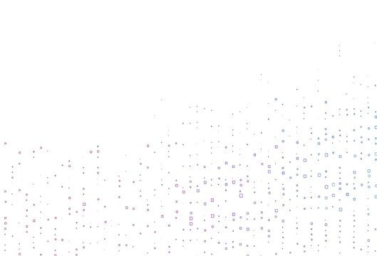 Light Blue, Red vector layout with rectangles, squares.