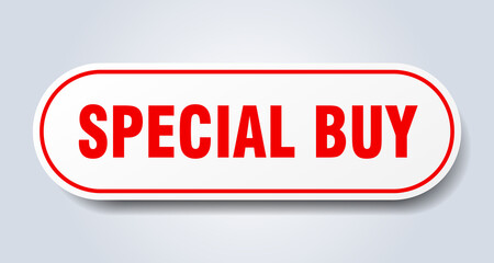 special buy sign. rounded isolated button. white sticker