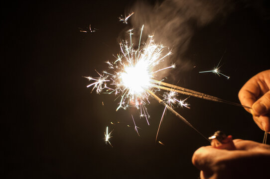 handful of sparklers
