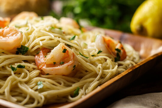 Shrimp Scampi Angel Hair Pasta