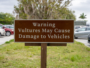 Vultures Warning Sign
