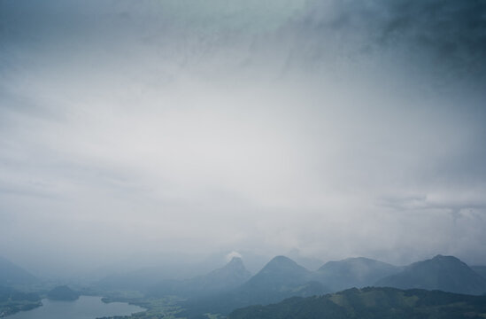 Storm over the peaks.