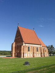 Fototapeta na wymiar Old church of st. John the baptist in Zapyskis, Lithuania