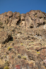 Cliff and rocky landscape in north Nevada