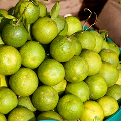 Oranges for sale in the market, Battambang, Cambodia.