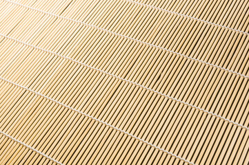 brown bamboo Mat - stand food, close-up, macro