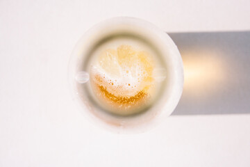 Beer seen from above