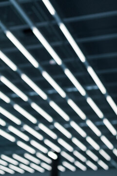 Blurred fluorescent lights