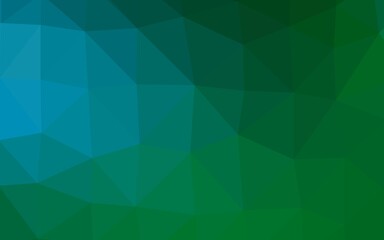 Light Blue, Green vector low poly layout. An elegant bright illustration with gradient. Template for a cell phone background.