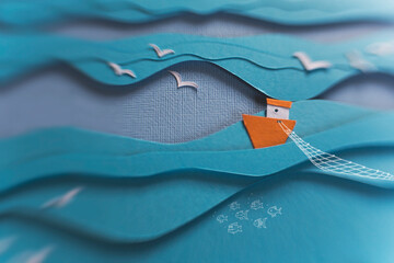 Fishing the deep blue sea...