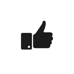 Like icon. Hand like. Thumb up. Black love symbol. Social media sign. Vector like. Premium quality. Achievement badge. Quality mark. Seal of approval. OK sign. Like symbol.