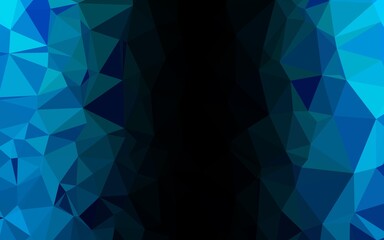 Obraz premium Light BLUE vector abstract polygonal cover. Glitter abstract illustration with an elegant design. Template for a cell phone background.