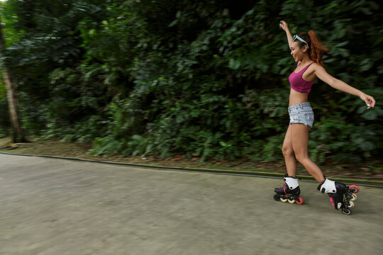 Young woman on Roller Blades