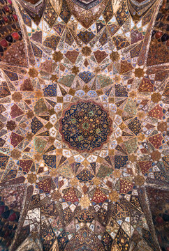 Circular decorative ornament. Mandala design.