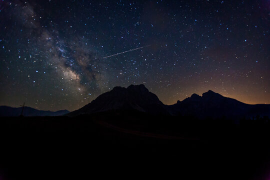 Night sky in the countryside