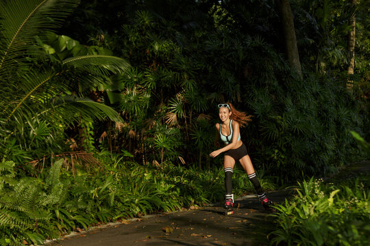 Young woman on Roller Blades