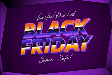 Black Friday banner for promotion