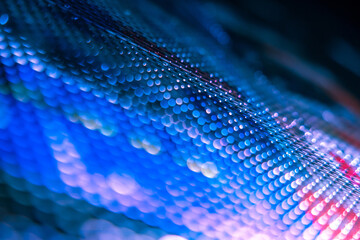 CloseUp LED blurred screen. LED soft focus background. abstract background ideal for design.