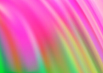 Light Pink, Green vector template with abstract lines. A vague circumflex abstract illustration with gradient. Marble design for your web site.