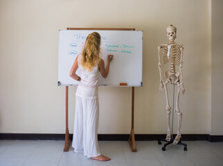 Woman Teaching Anatomy