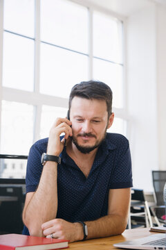 Businessman at his office
