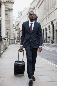 Modern afro businessman in the City