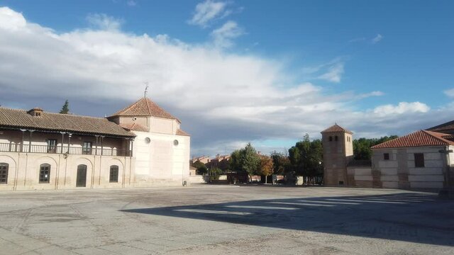 Avila,Spain. Madrigal de las Altas Torres, historical village with castle and walls