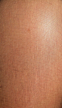 Iphone macro of stocking on leg