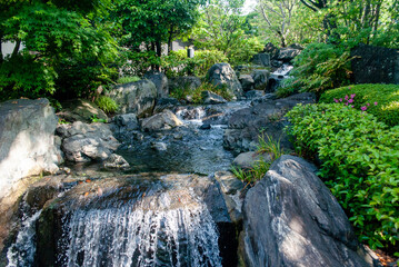 waterfall in the park