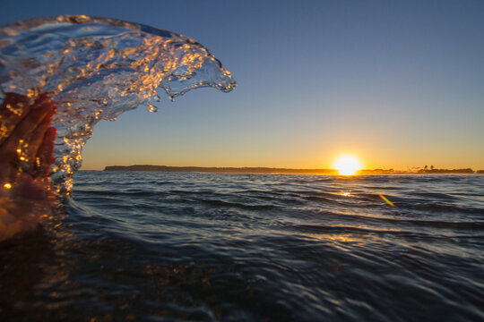 Sunset Hand Wave