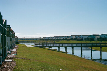 river in a neighborhood 