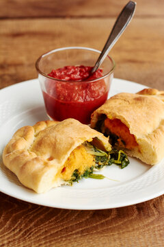Spinach calzone