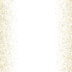 Gold Glitter Stars. Luxury Shiny Confetti.
