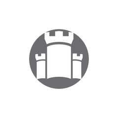 Obraz premium Castle ilustration logo vector template