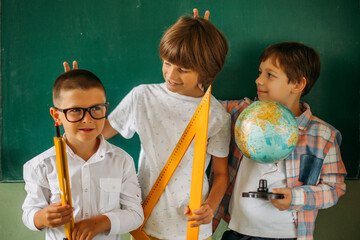 Back to School. Playing Silly