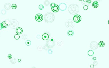 Light Green, Yellow vector layout with circle shapes.