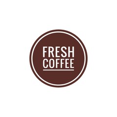 Button illustration about coffee