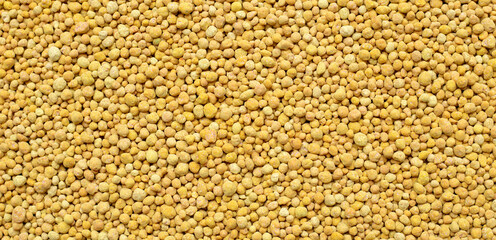 Top view of Chemical fertilizer for planting