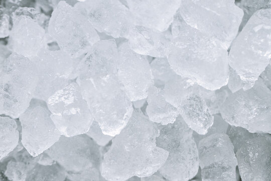macro image of ice cubes