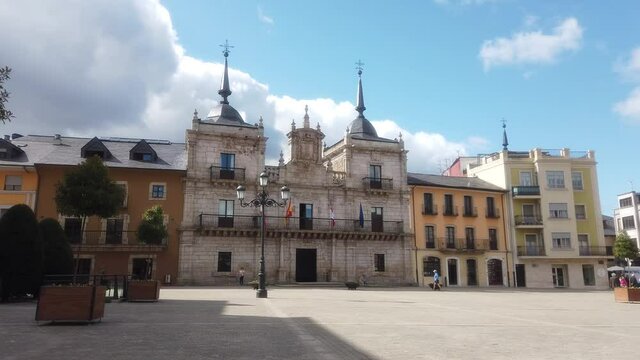 Ponferrada, historical city of Leon.Spain. Camino de Santiago