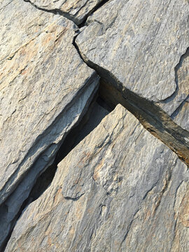 Detail of weathered rock formations in the Central Cascades