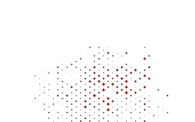 Light Red vector texture with beautiful stars. Decorative shining illustration with stars on abstract template. The pattern can be used for new year ad, booklets.