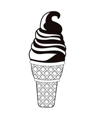 delicious ice cream pop art style