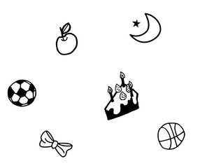 illustration of a set of icons