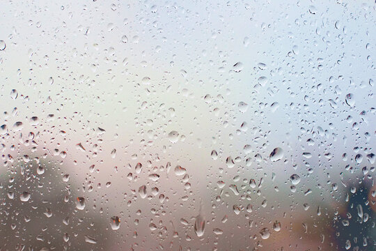 Rain drops on window