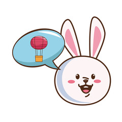 cute mid autumn rabbit character