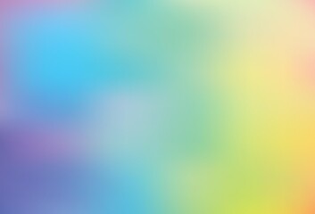 Light Multicolor vector blurred and colored pattern.