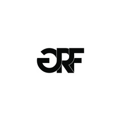 grf letter original monogram logo design
