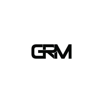 grm letter original monogram logo design
