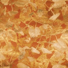 Fototapeta premium Seamless pattern. Golden yellow smooth autumnal soft fall pattern. High quality illustration. Burnished metal in mustard yellow.